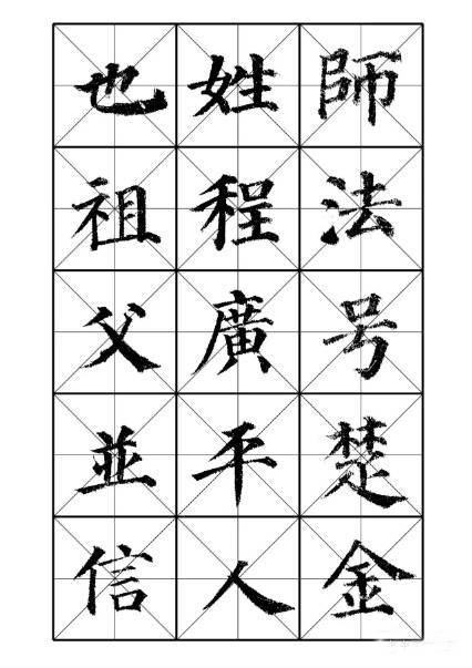 颜真卿《多宝塔碑》5赵孟頫《胆巴碑》4智永楷书3王羲之《圣教序》2