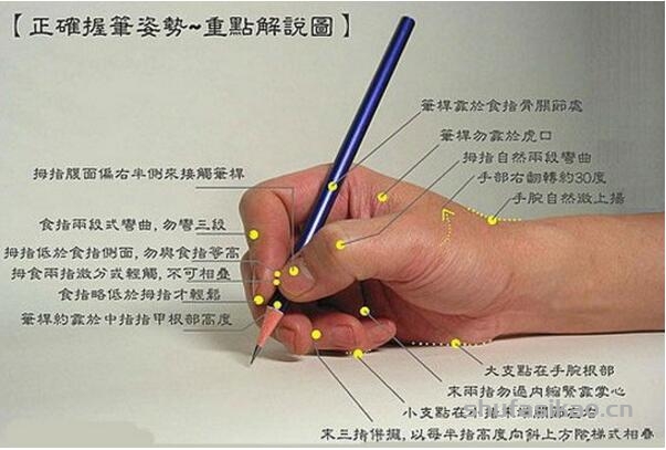 让孩子掌握正确的书写姿势和握笔方法