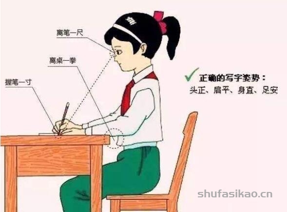 正确的坐姿