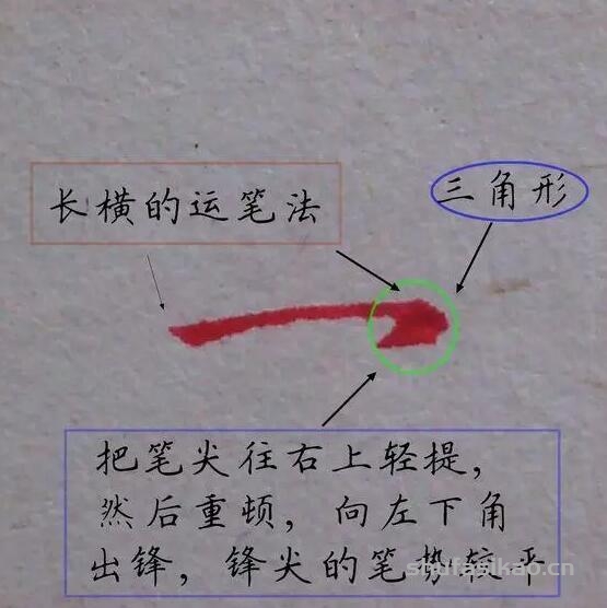 长横写法