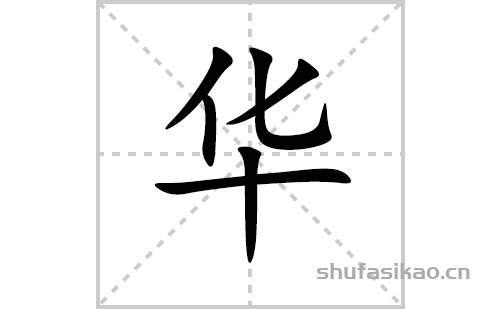 华的笔顺笔画怎么写(华的拼音、部首、解释及成语解读)