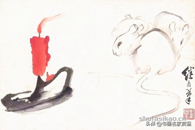 金鼠携福至，旺年享吉祥——历代书画名家画 子鼠-书法思考网