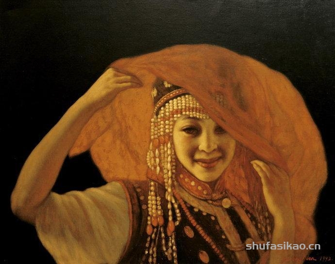 中国写实派画家王嫩人物油画,古典神韵之美!-书法思考网 中国写实派画家王嫩人物油画,古典神韵之美!-书法思考网