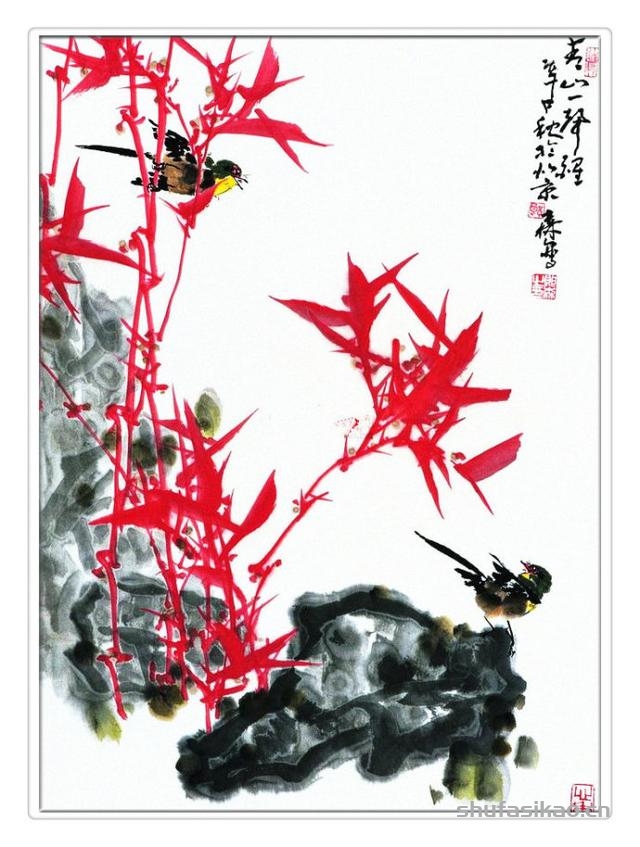 蕴玉藏辉——郎森花鸟画-书法思考网