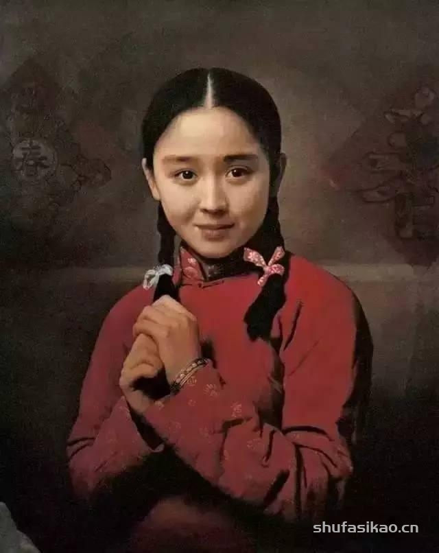 艺术大师王沂东油画中的乡村少女，具有一种含蓄而动人的内在美-书法思考网