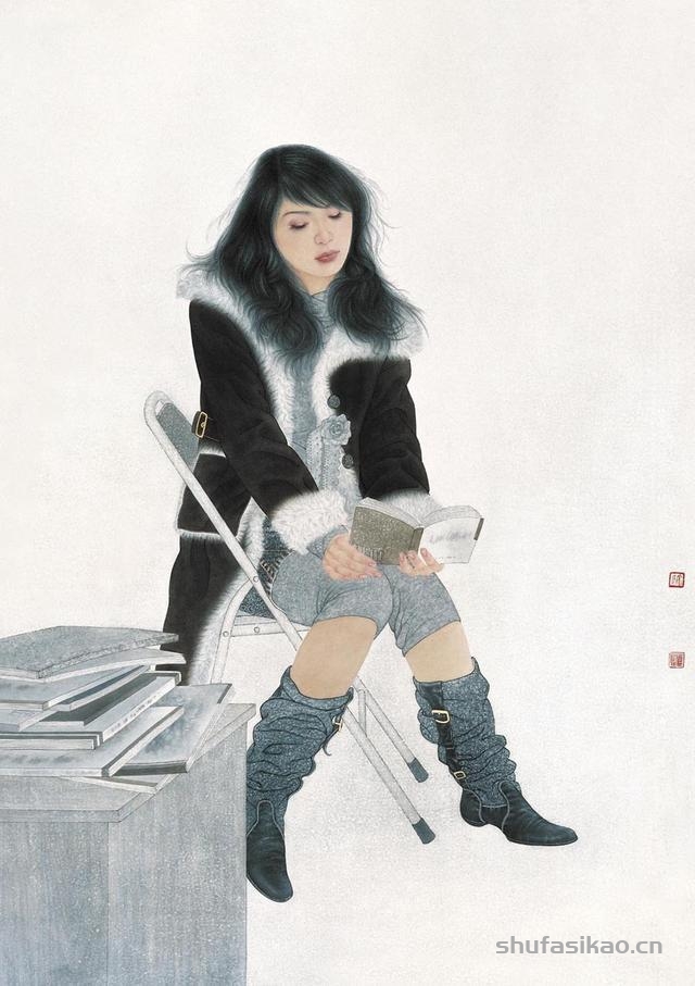 都市丽人的完美模样—工笔人物画家宋彦军-书法思考网 都市丽人的完美模样—工笔人物画家宋彦军-书法思考网