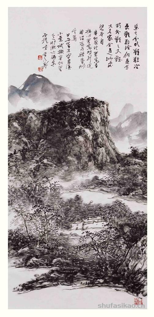晋之华：寄情于山水 笔墨在劲道-书法思考网