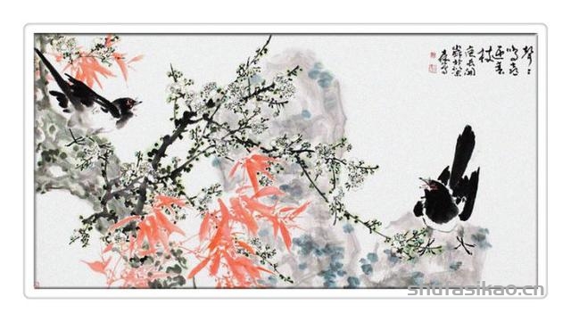 蕴玉藏辉——郎森花鸟画-书法思考网