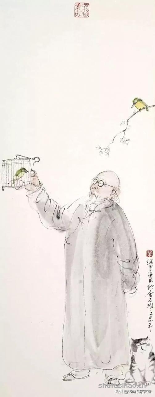 你造么，这个人画齐白石画像，简直把老爷子给玩嗨了，太皮…..-书法思考网
