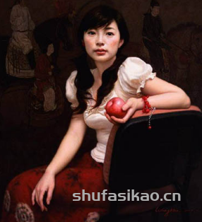 中国写实派画家王嫩人物油画,古典神韵之美!-书法思考网 中国写实派画家王嫩人物油画,古典神韵之美!-书法思考网