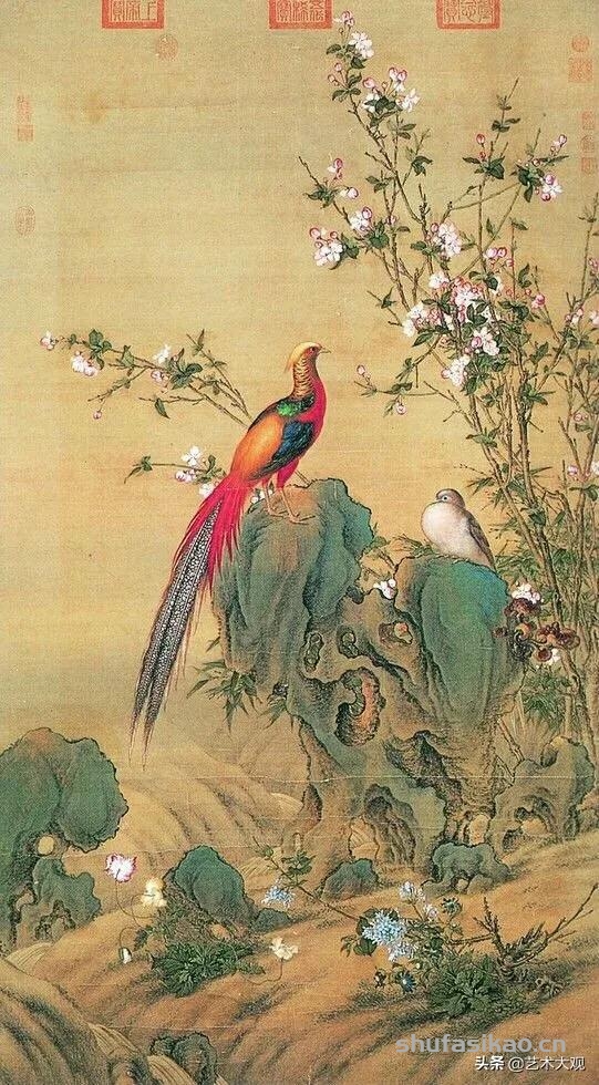 洋画家郎世宁学工笔画入职清宫御用画师花鸟作品精致生动-书法思考网 洋画家郎世宁学工笔画入职清宫御用画师花鸟作品精致生动-书法思考网