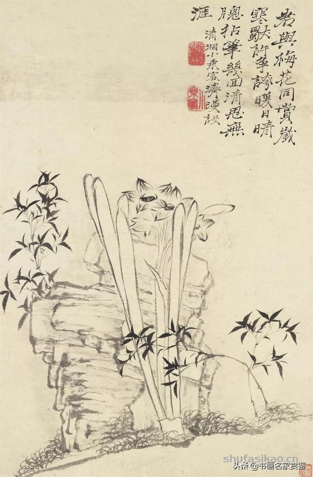 对后世的绘画思想有着非常重要的影响的 石涛 十开花卉册页 雅赏-书法思考网