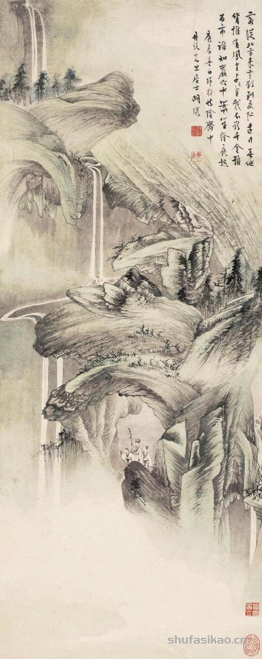 张大千弟子胡若思的山水、花鸟、人物画的艺术-书法思考网