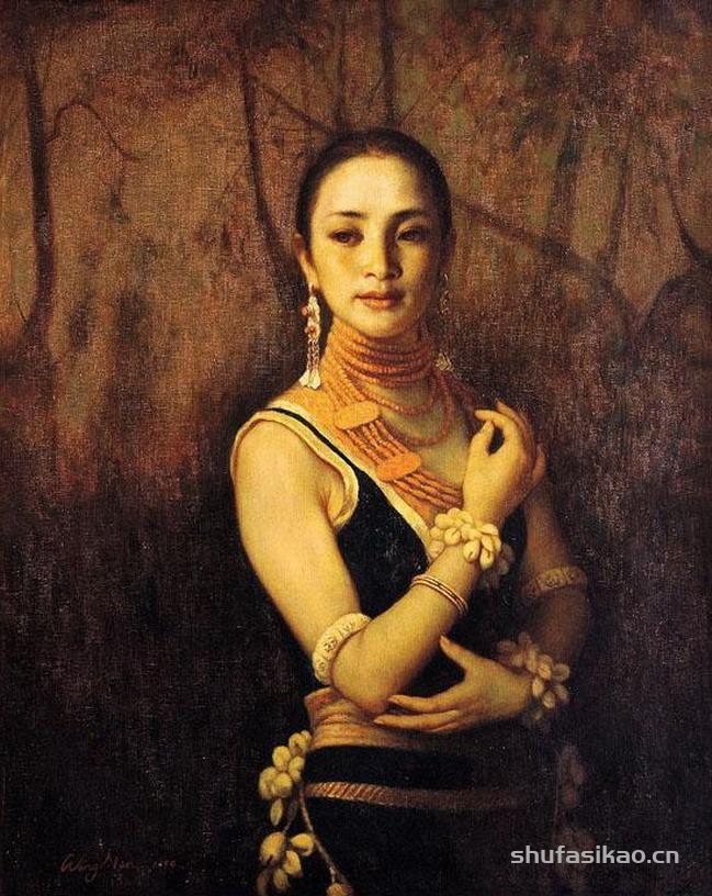 中国写实派画家王嫩人物油画,古典神韵之美!-书法思考网 中国写实派画家王嫩人物油画,古典神韵之美!-书法思考网