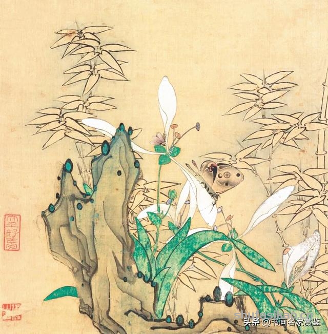 国宝书画：现藏 四川博物院，陈洪绶 传世《花卉八开册页》赏析-书法思考网