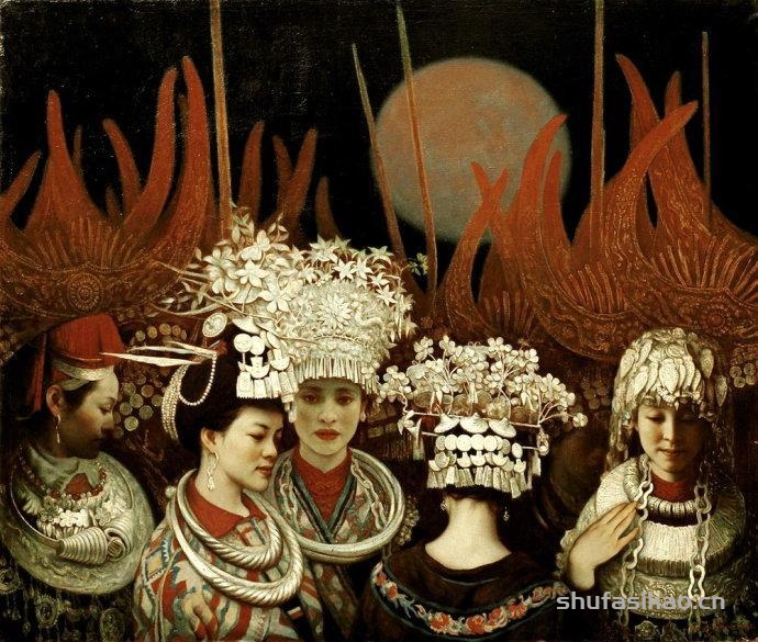 中国写实派画家王嫩人物油画,古典神韵之美!-书法思考网 中国写实派画家王嫩人物油画,古典神韵之美!-书法思考网