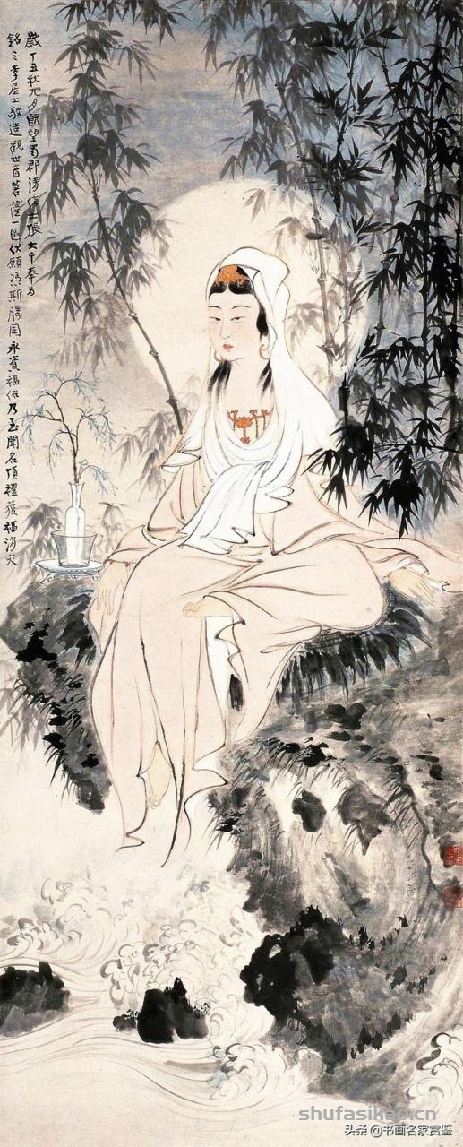 新年开篇：张大千 画 观世音菩萨专辑，祝2020年世事吉顺……-书法思考网