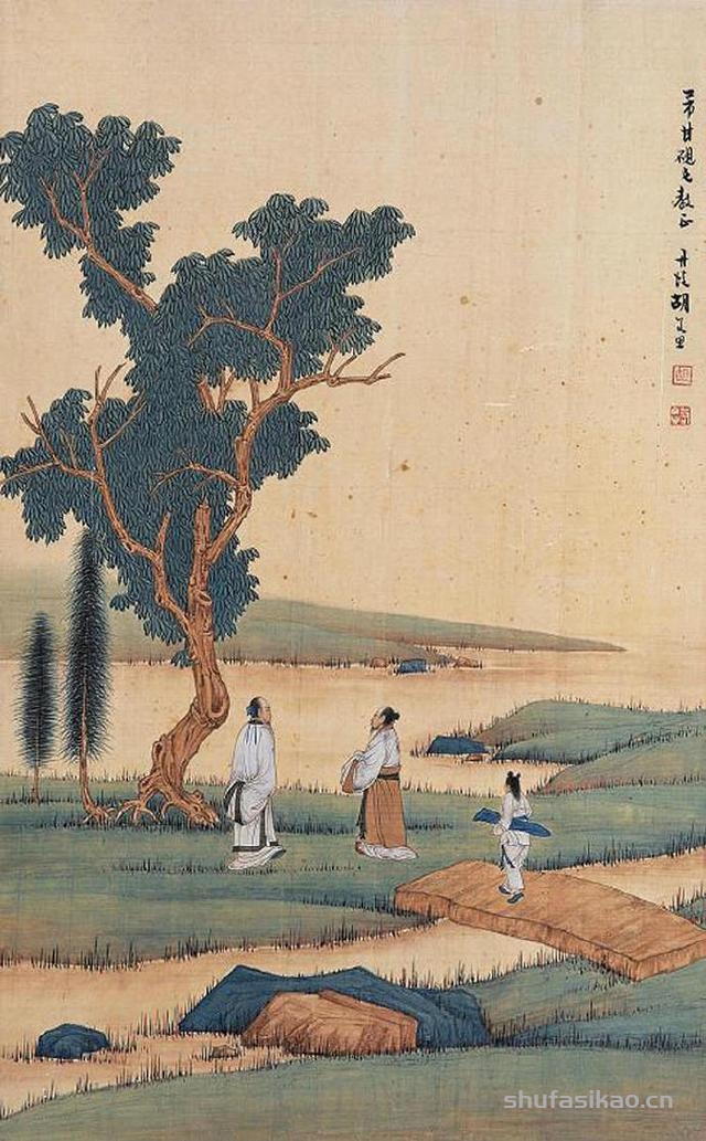 张大千弟子胡若思的山水、花鸟、人物画的艺术-书法思考网