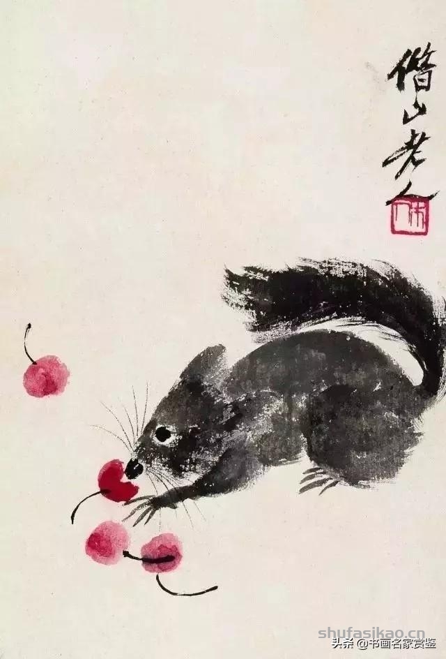 金鼠携福至，旺年享吉祥——历代书画名家画 子鼠-书法思考网