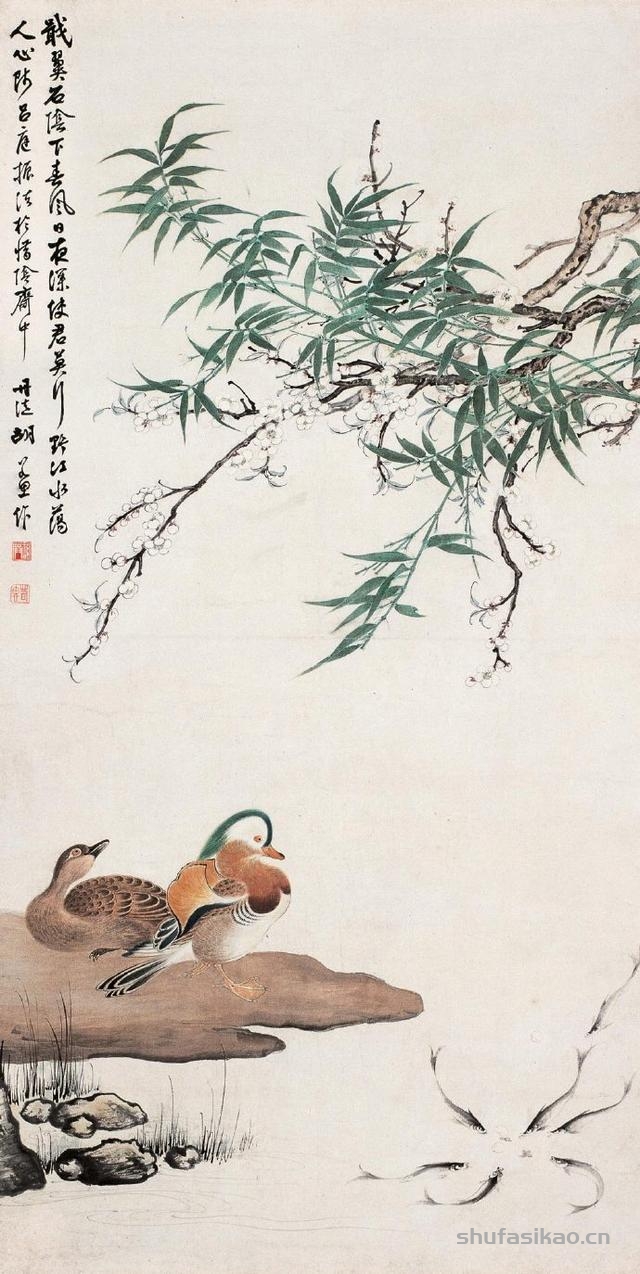 张大千弟子胡若思的山水、花鸟、人物画的艺术-书法思考网
