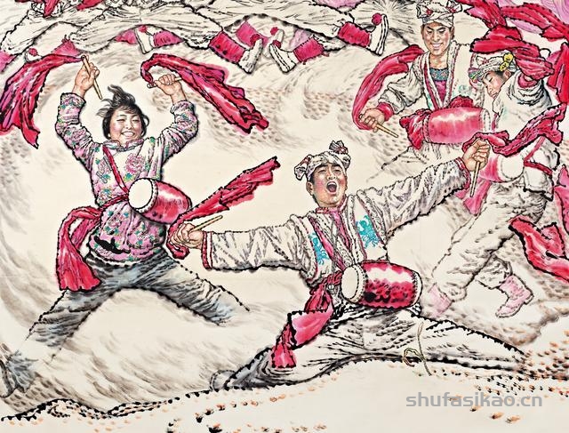 刘文西先生作品《沸腾》创作解说-书法思考网