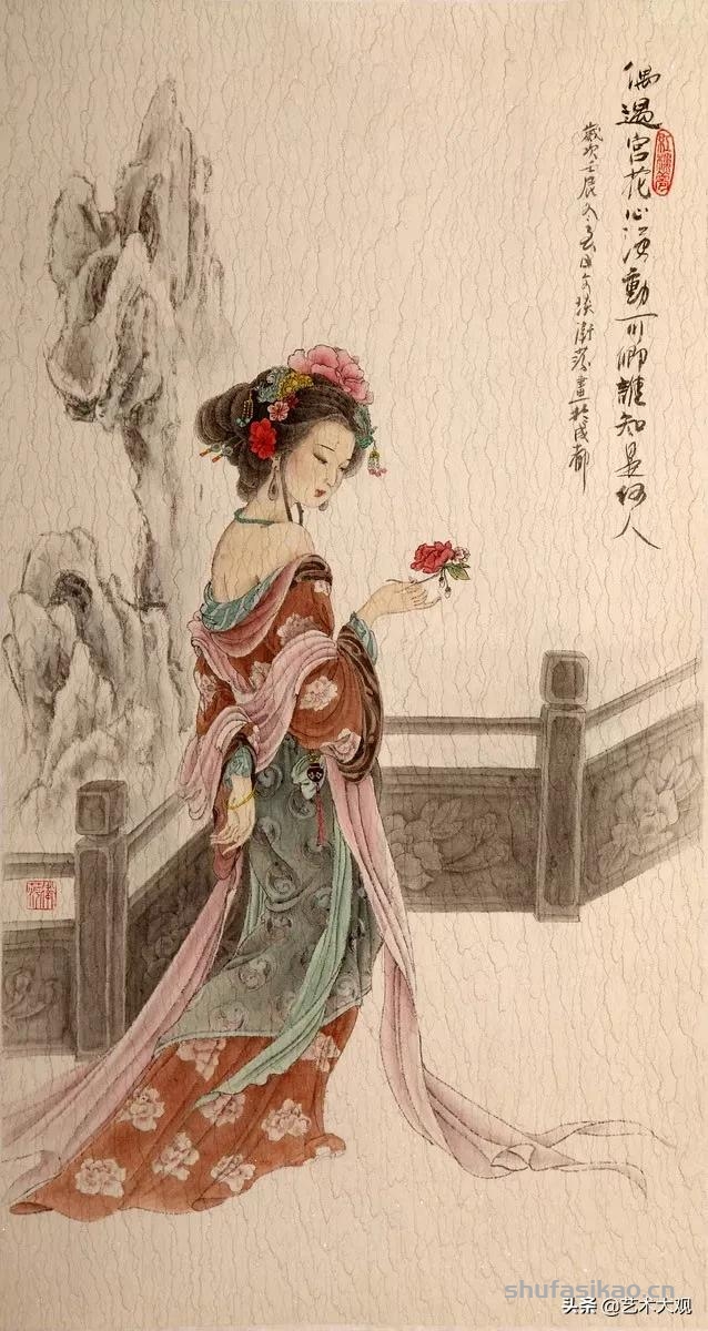 女画家武卫萍版红楼梦仕女工笔画组图-书法思考网