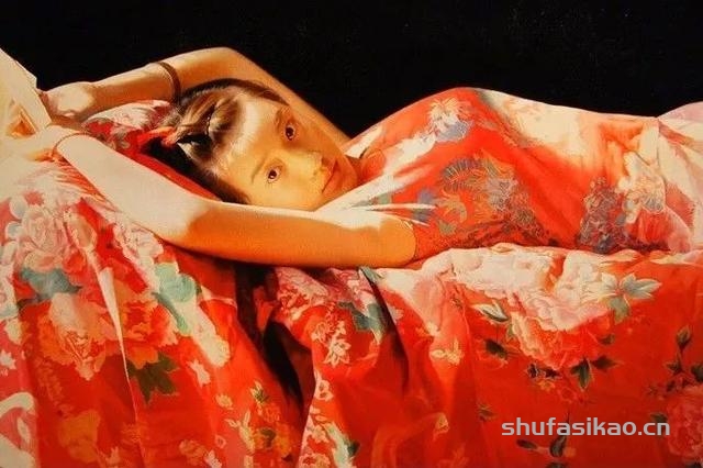 唯美东方女神，就在艺术家的人体油画中-书法思考网