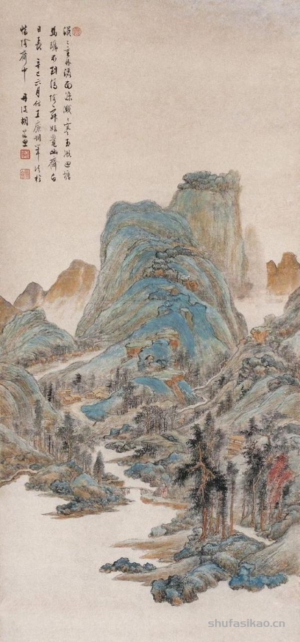 张大千弟子胡若思的山水、花鸟、人物画的艺术-书法思考网