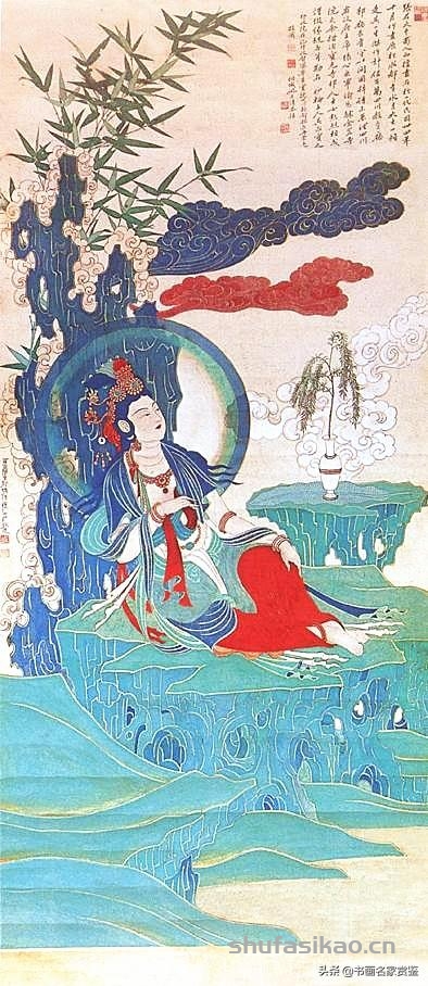 新年开篇：张大千 画 观世音菩萨专辑，祝2020年世事吉顺……-书法思考网