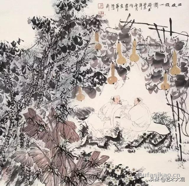 前北京画院院长王明明国画作品欣赏-书法思考网