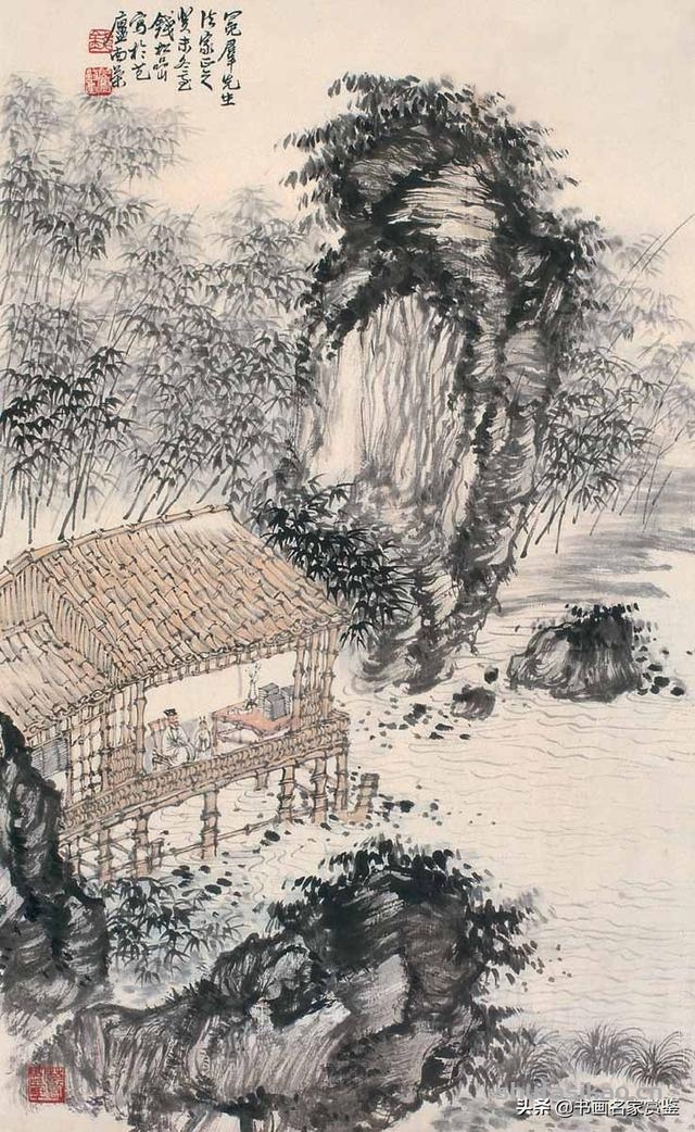 当代中国山水画主要代表人之一——钱松岩摹古作品赏析-书法思考网