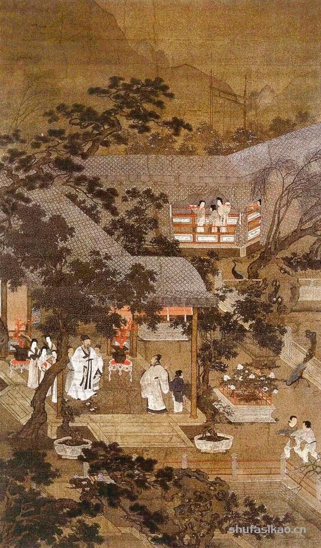 闻名天下的竹林七贤雅集，都是源于西晋石崇的金谷园雅集-书法思考网