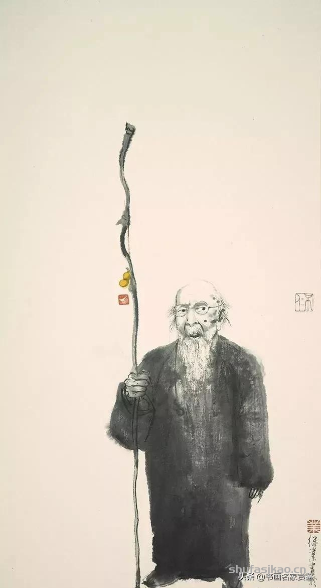 你造么，这个人画齐白石画像，简直把老爷子给玩嗨了，太皮…..-书法思考网