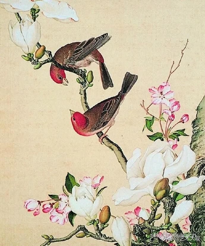洋画家郎世宁学工笔画入职清宫御用画师花鸟作品精致生动-书法思考网 洋画家郎世宁学工笔画入职清宫御用画师花鸟作品精致生动-书法思考网