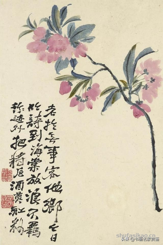 对后世的绘画思想有着非常重要的影响的 石涛 十开花卉册页 雅赏-书法思考网