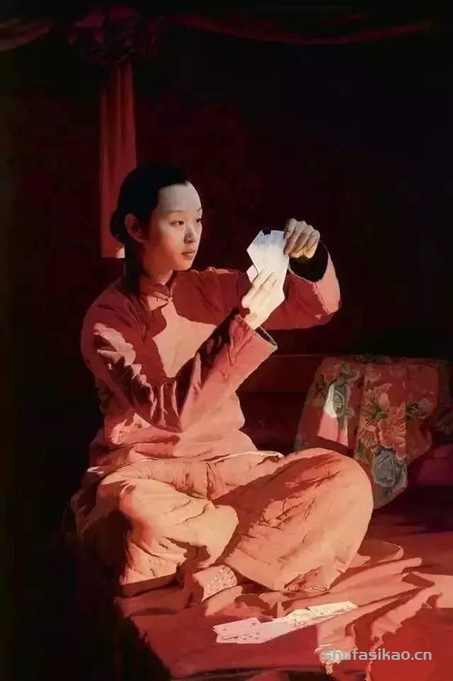 艺术大师王沂东油画中的乡村少女，具有一种含蓄而动人的内在美-书法思考网