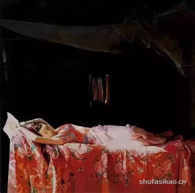 艺术大师王沂东油画中的乡村少女，具有一种含蓄而动人的内在美-书法思考网