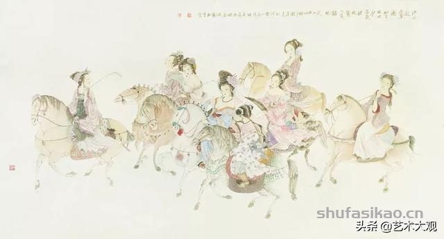 女画家武卫萍版红楼梦仕女工笔画组图-书法思考网