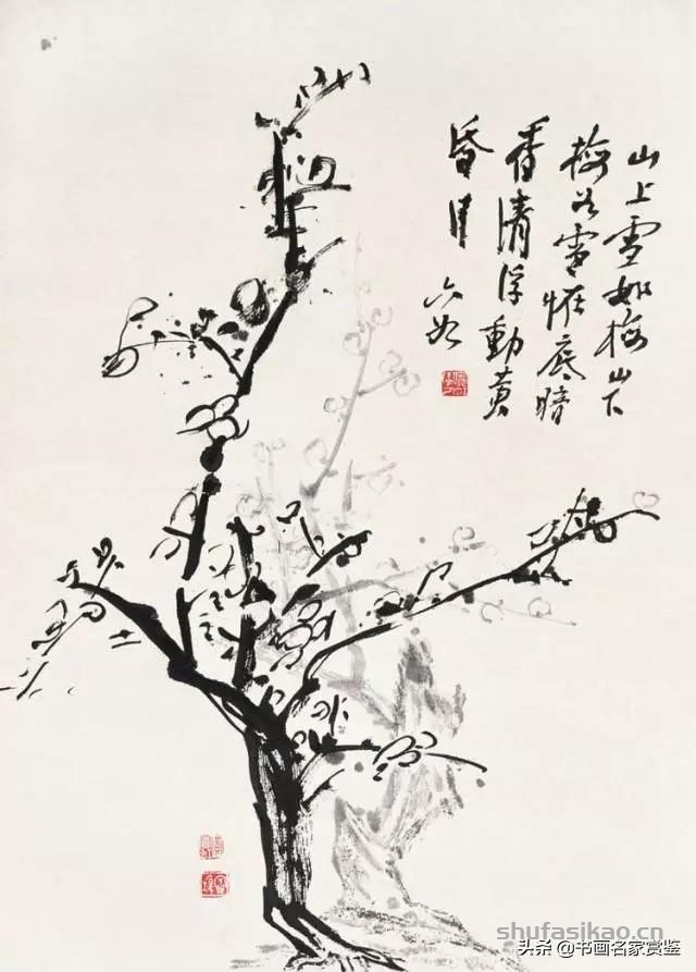 近现代著名画家，一代宗师——黄宾虹 少见的一组花卉作品-书法思考网