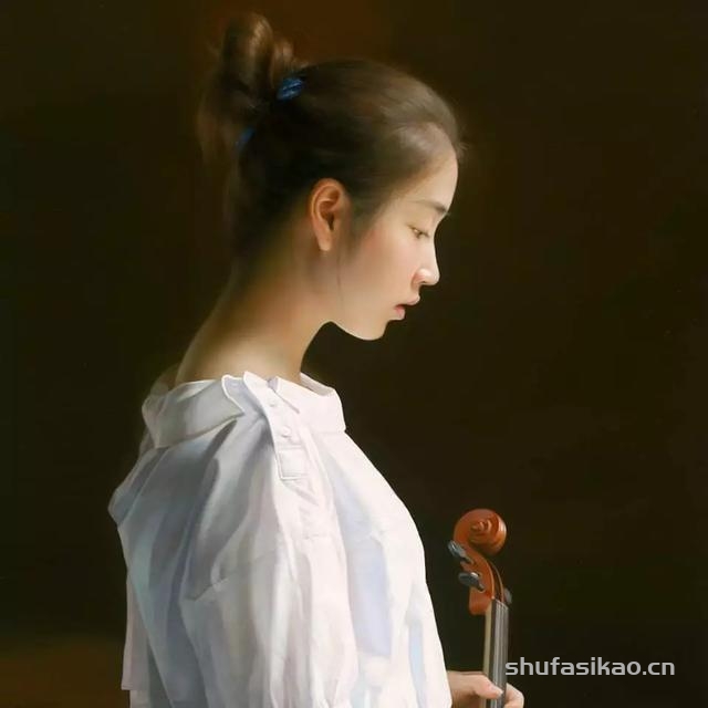 艺术家谭建武的油画写实人物 | 细腻而甜美的纯情少女翩翩起舞-书法思考网