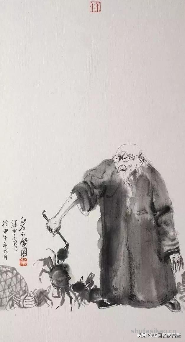 你造么，这个人画齐白石画像，简直把老爷子给玩嗨了，太皮…..-书法思考网