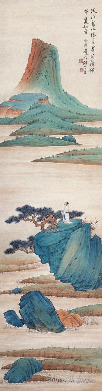 张大千弟子胡若思的山水、花鸟、人物画的艺术-书法思考网