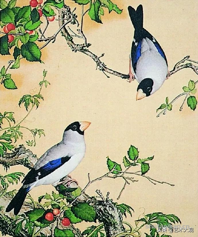 洋画家学工笔画入职清宫御用画师花鸟作品精致生动-书法思考网 洋画家学工笔画入职清宫御用画师花鸟作品精致生动-书法思考网