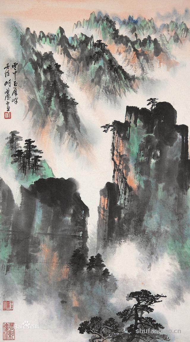 张大千弟子胡若思的山水、花鸟、人物画的艺术-书法思考网