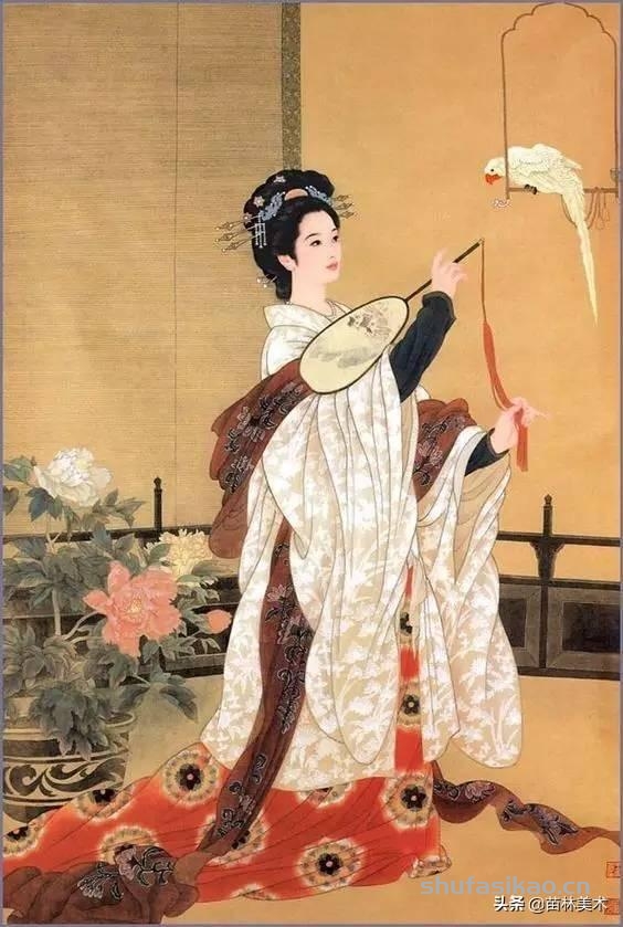 欣赏 | 工笔画 她美了两千多年-书法思考网