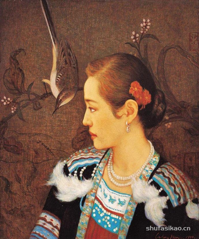 中国写实派画家王嫩人物油画,古典神韵之美!-书法思考网 中国写实派画家王嫩人物油画,古典神韵之美!-书法思考网