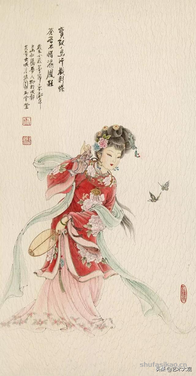 女画家武卫萍版红楼梦仕女工笔画组图-书法思考网
