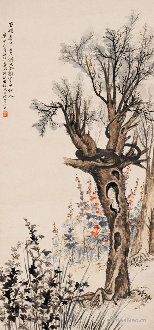 张大千弟子胡若思的山水、花鸟、人物画的艺术-书法思考网