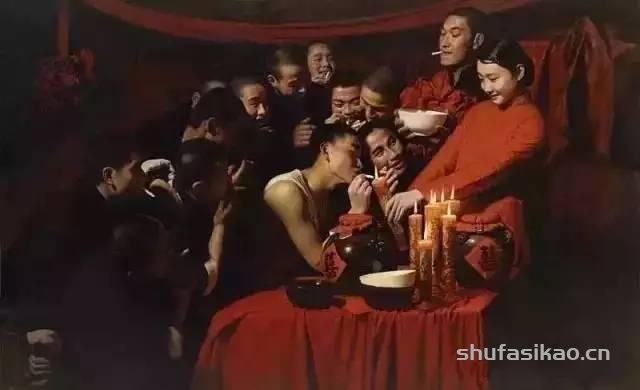 艺术大师王沂东油画中的乡村少女，具有一种含蓄而动人的内在美-书法思考网