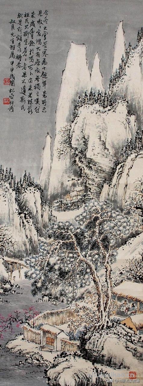 当代中国山水画主要代表人之一——钱松岩摹古作品赏析-书法思考网